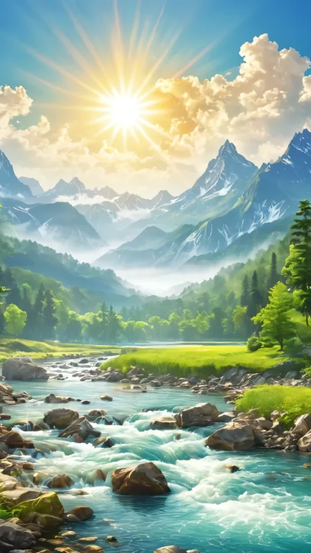 Nature Mountain Landscape Wallpaper