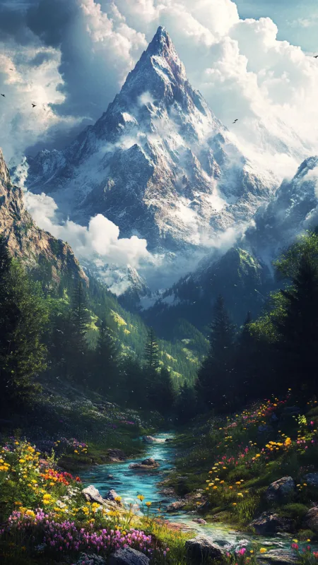 Mountain Landscape Nature Wallpaper