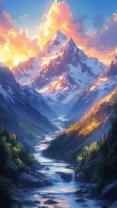 Mountain Landscape Nature Wallpaper