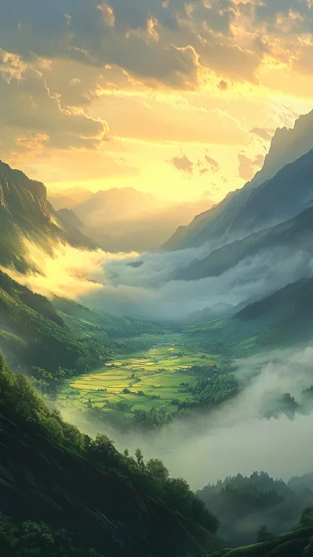 Nature Mountain Landscape Wallpaper