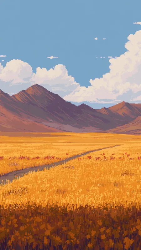 Mountain Painting Nature Wallpaper