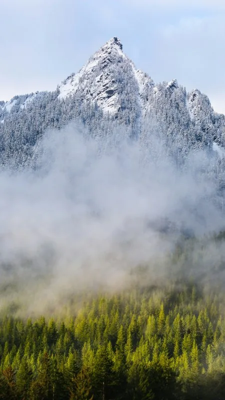 Nature Mountain Smoke Wallpaper