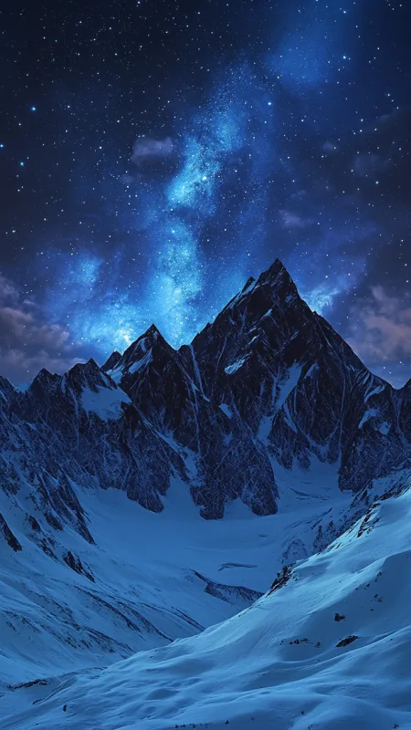Mountains At Night HD Nature Wallpaper