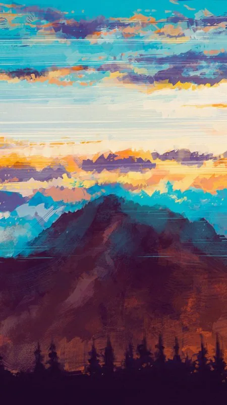 Mountains Digital Art HD Nature Wallpaper