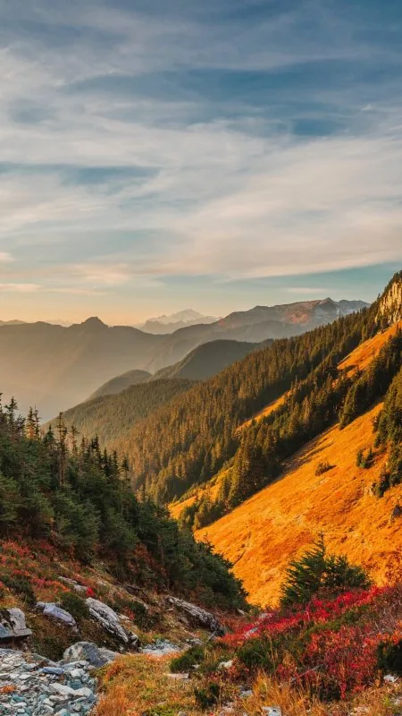 Mountains Scenery Sky North Cascades HD Nature Wallpaper