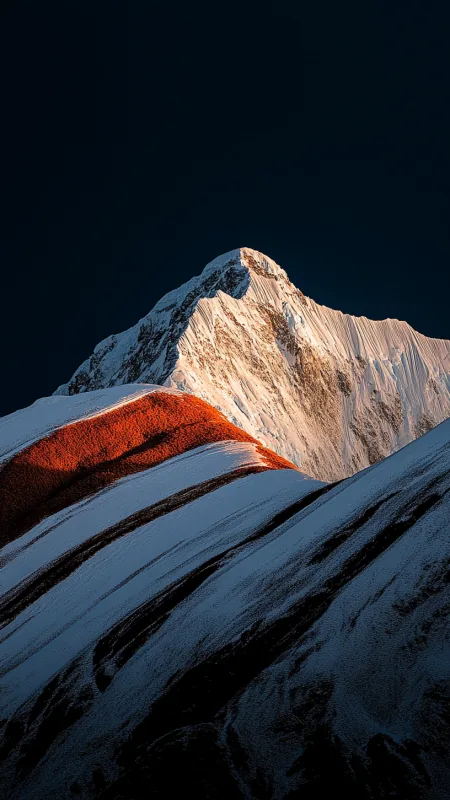 Mountains With Snow HD Nature Wallpaper