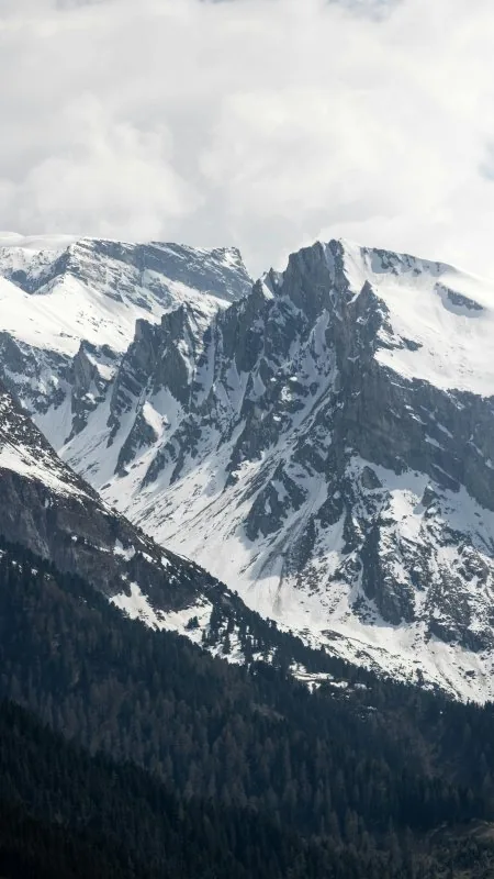 Mountains With Snow HD Nature Wallpaper