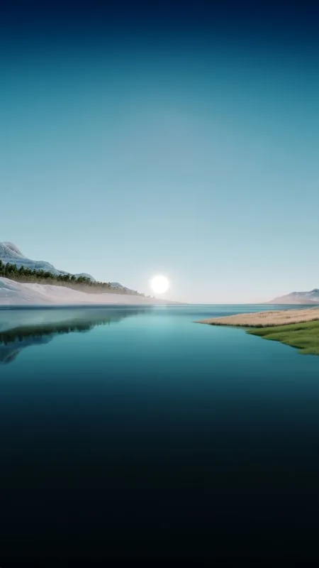Natural Landscape Dusk Lake Nature Wallpaper