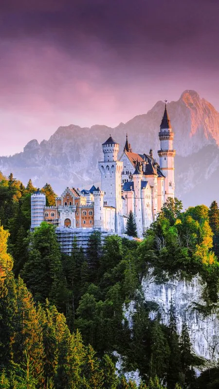 Neuschwanstein Castle Germany Nature Phone Wallpaper