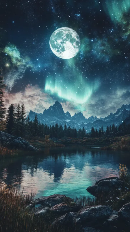 Night Time Nature Scene Inspired HD Wallpaper