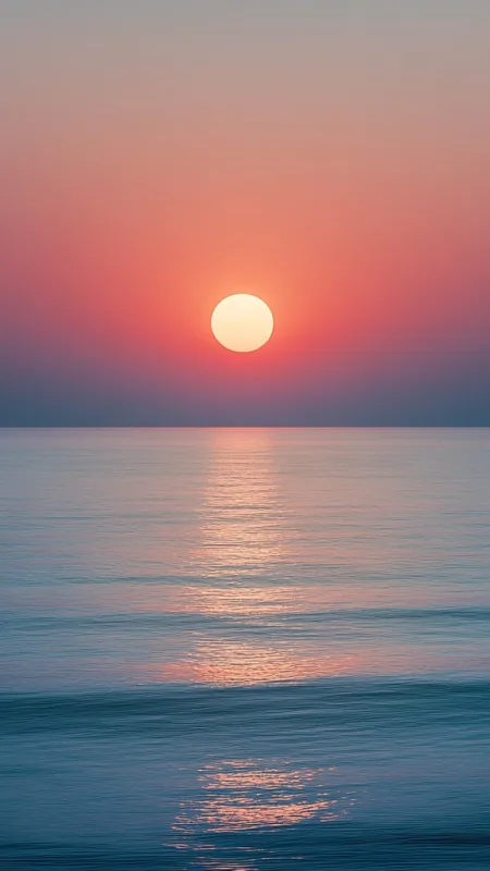 Nature Ocean Sunset Wallpaper