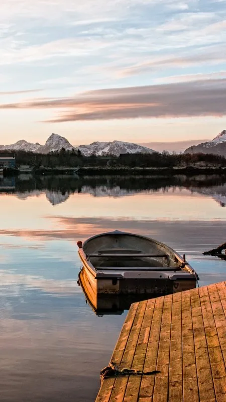 Nature Reflection Vesterlen Lofoten Cloud Water Wallpaper
