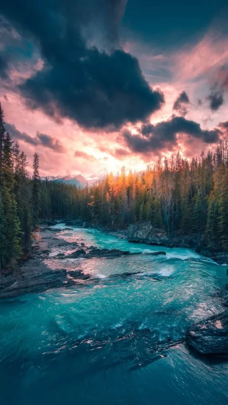 Nature River Cloud Water Wallpaper