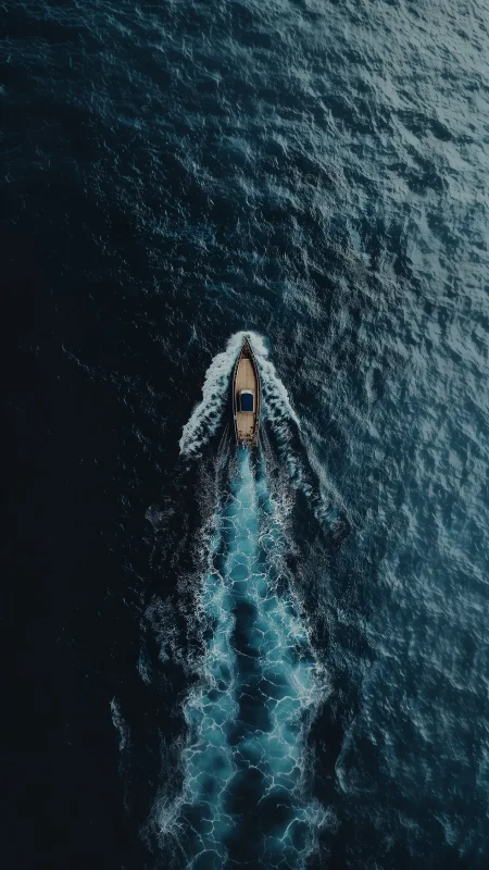 Nature Sea Boat Wallpaper