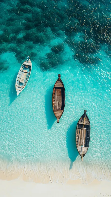 Sea Boat Nature Wallpaper