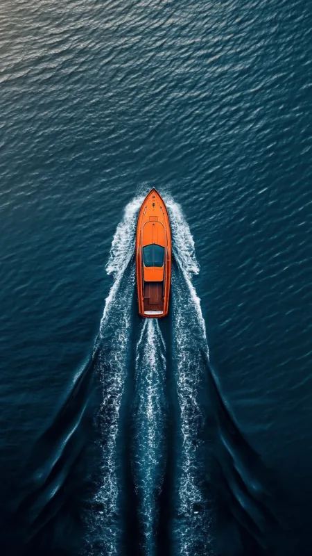 Nature Sea Boat Wallpaper