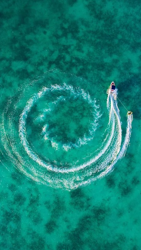 Nature Sea Boat Wallpaper