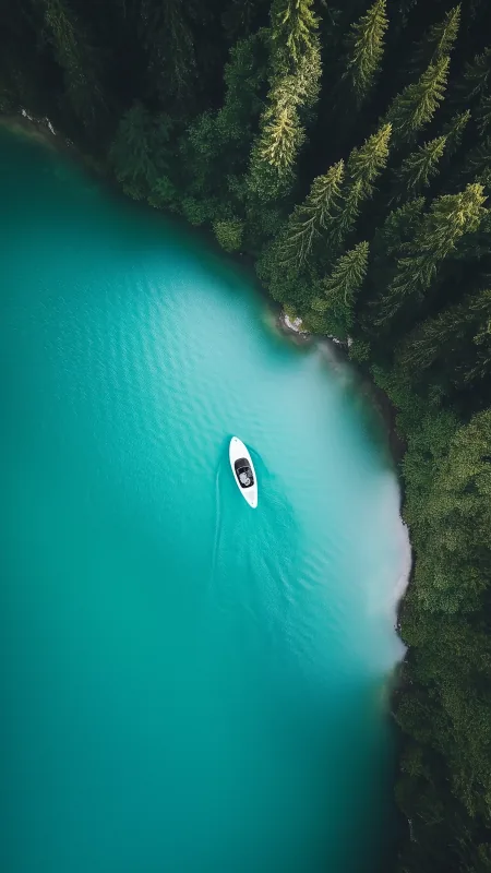 Nature Sea Boat Wallpaper