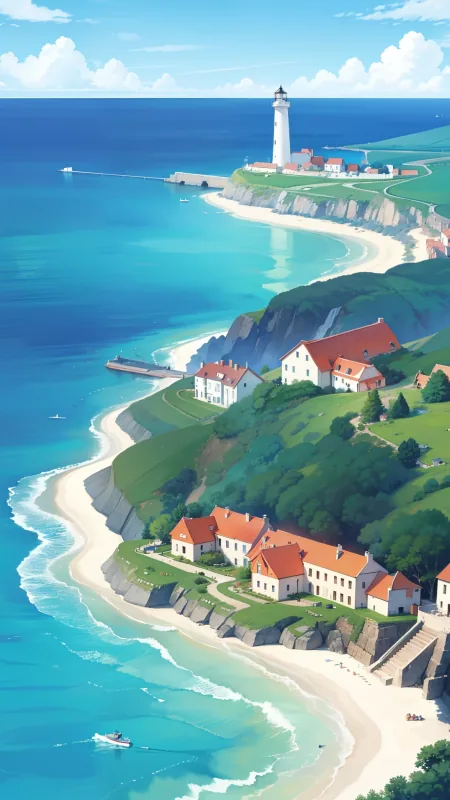 Sea Painting HD Nature Wallpaper