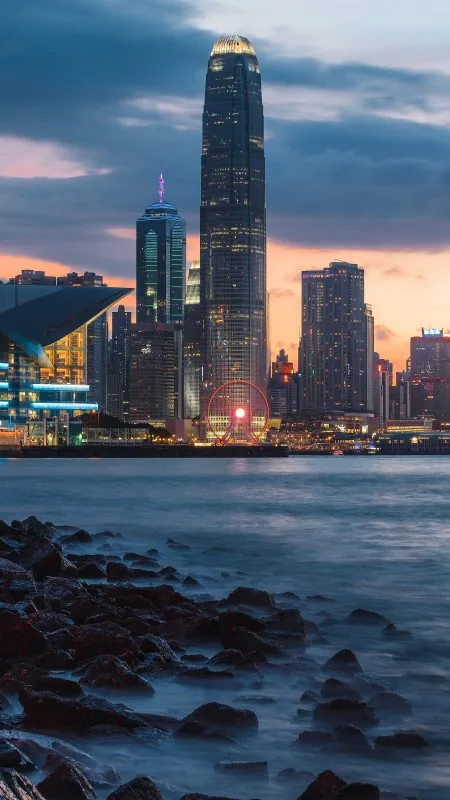 Nature Skyline During Golden Hour Wallpaper