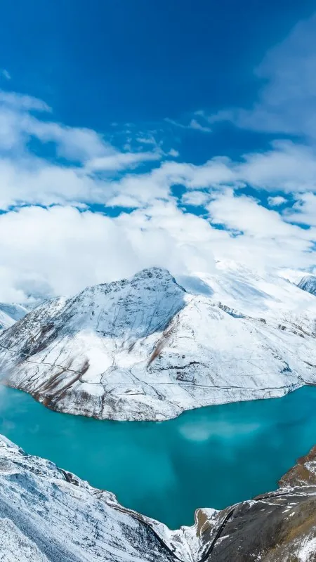 Snow Range Mountains HD Nature Wallpaper
