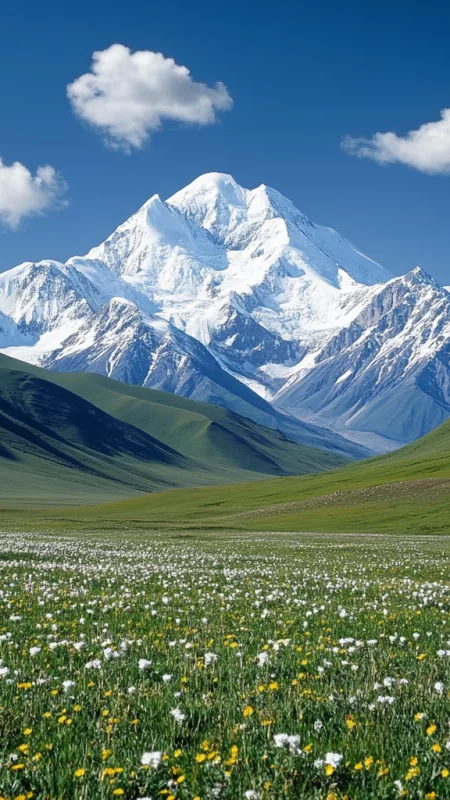 Snow Range Mountains HD Nature Wallpaper