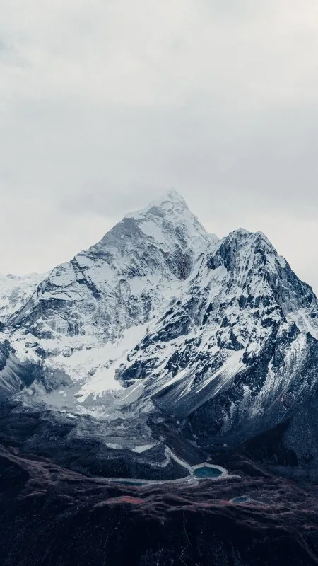 Snow Range Mountains Nature Wallpaper