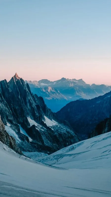 Snowcapped Nature Phone Wallpaper