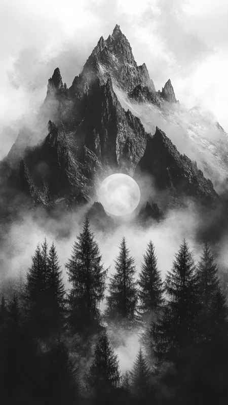 Nature Spooky Mountains Wallpaper