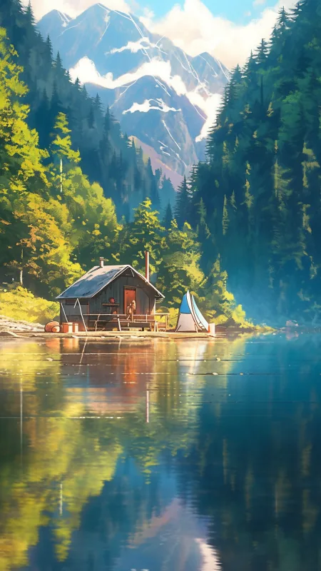 Summer Time Switzerland Camping HD Nature Wallpaper