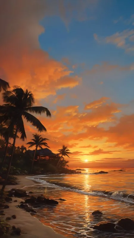 Sunset Water Cloud HD Nature Wallpaper