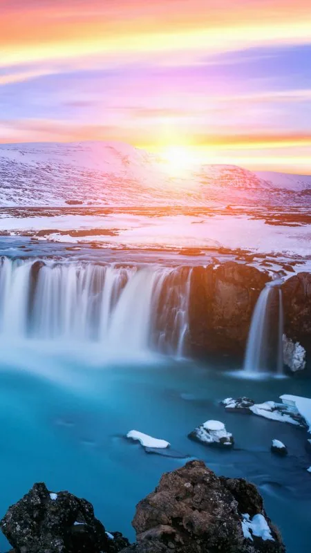 Nature Waterfall Landscape Wallpaper