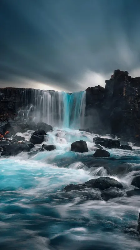 Waterfall Mobile Nature Wallpaper