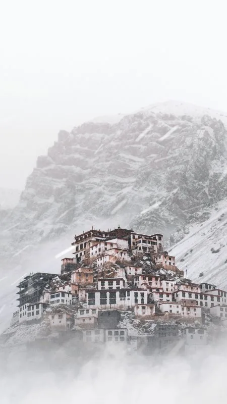 Nature Winter City Wallpaper