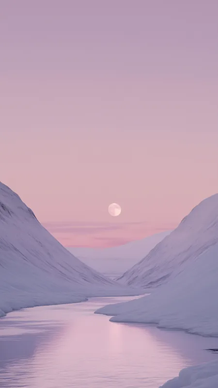 Wintery Landscape With Snow HD Nature Wallpaper