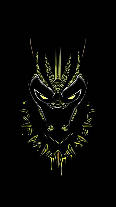 Neon Tribal Emblem Wallpaper