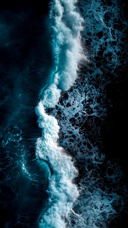 Ocean Wave Aerial Wallpaper