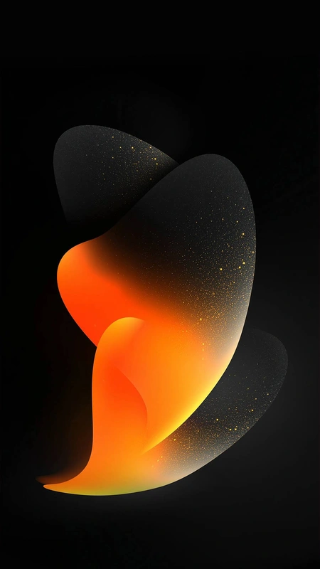 Orange Silk Abstract Wallpaper