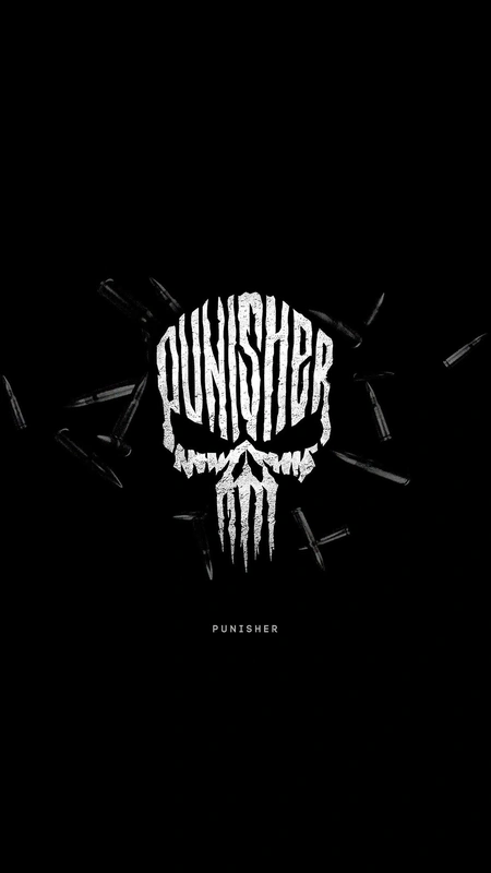 Punisher Skull White Wallpaper