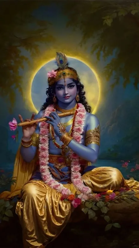 Flute HD Radha Krishna Wallpaper