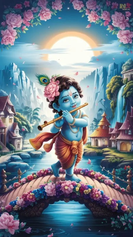 Flute HD Radha Krishna Wallpaper