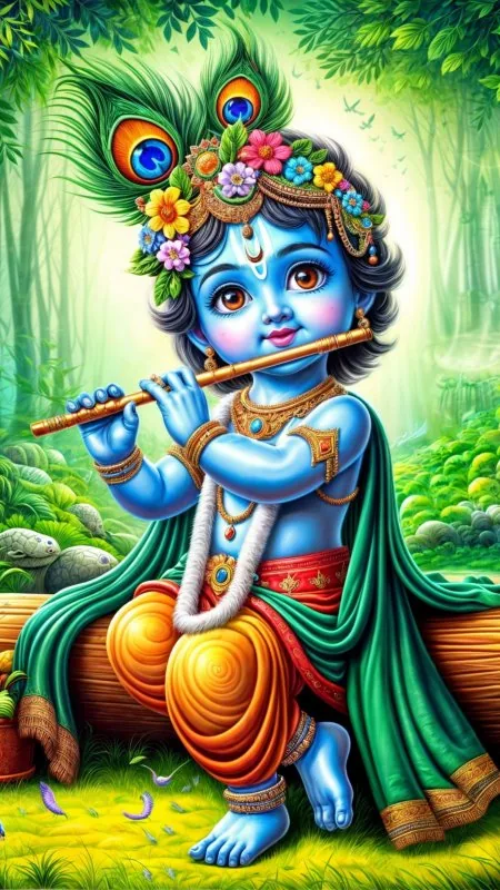 Flute HD Radha Krishna Wallpaper