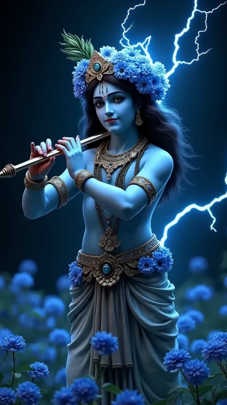Flute HD Radha Krishna Wallpaper