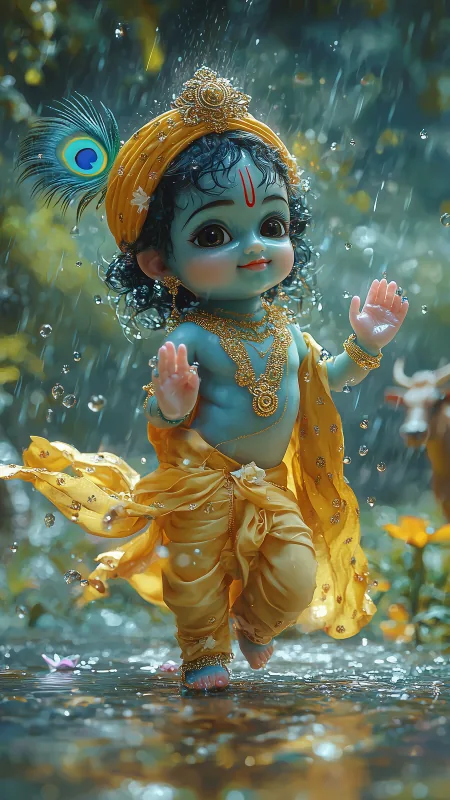 Little HD Radha Krishna Wallpaper