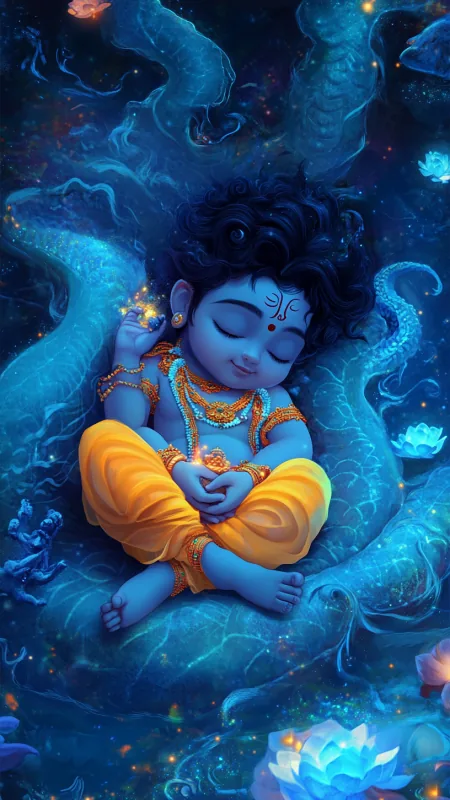 Little Radha Krishna Wallpaper