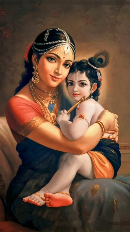 Little Radha Krishna Wallpaper