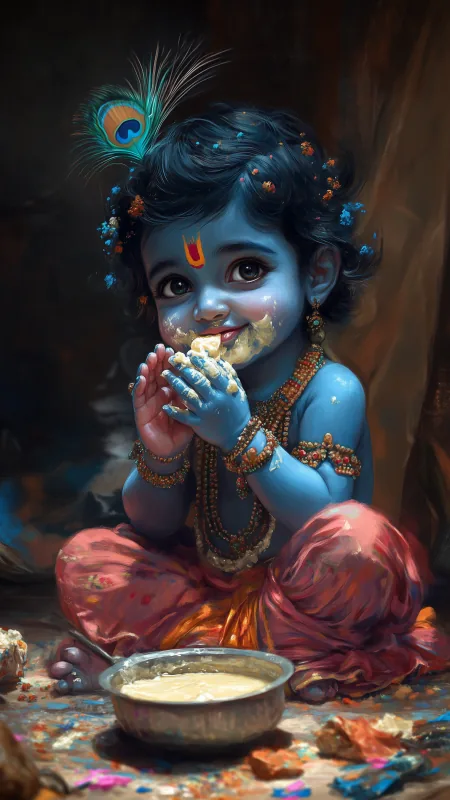 Little HD Radha Krishna Wallpaper