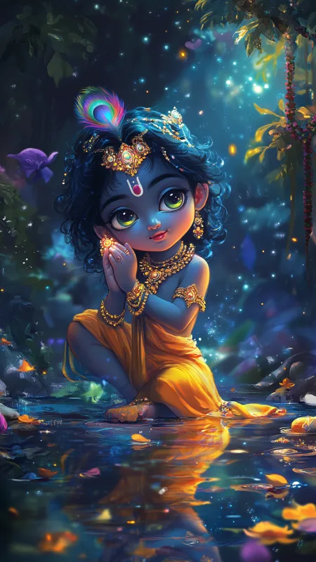 Little HD Radha Krishna Wallpaper