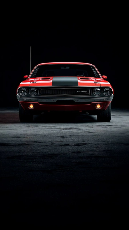 Red Classic Car Wallpaper