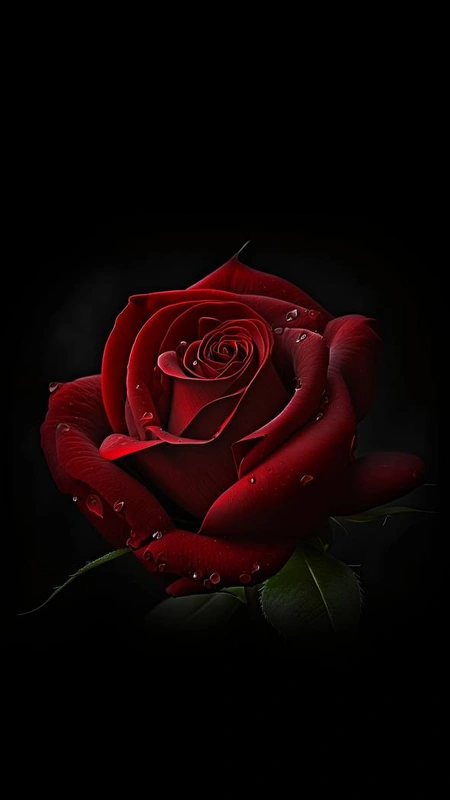 Red Rose Dark Wallpaper